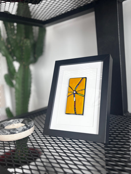 Petit Tableau en verre Artisanal