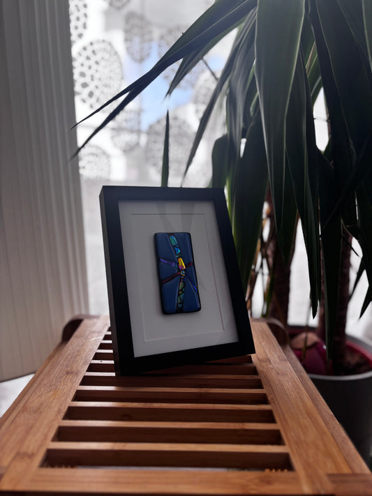 Petit Tableau en verre Artisanal