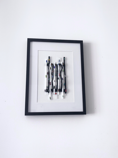 Grand Tableau en Verre Artisanal