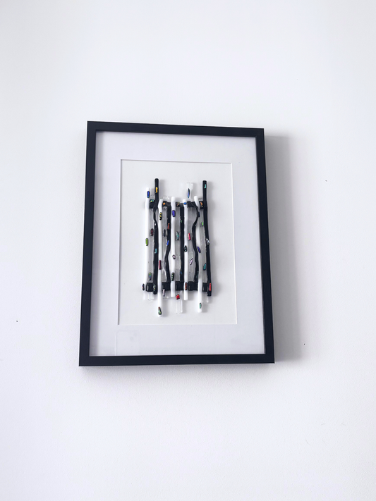 Grand Tableau en Verre Artisanal