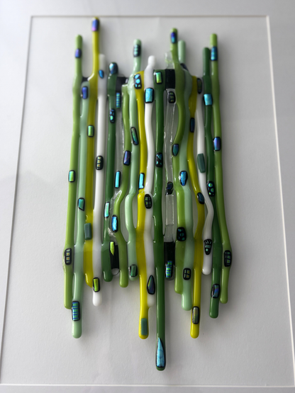 Grand Tableau en verre Artisanal
