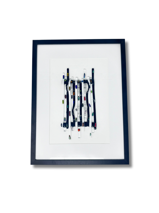 Grand Tableau en Verre Artisanal
